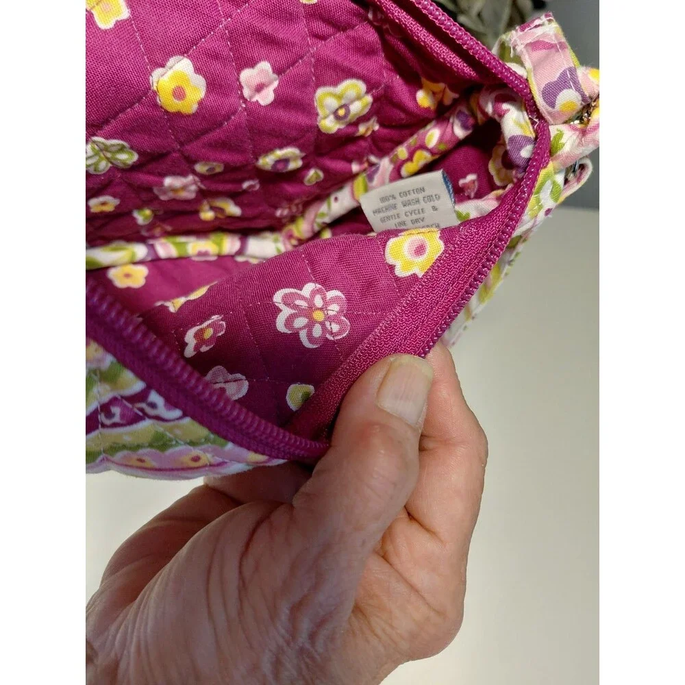 OK Quilted Handbag Adjustable Crossbody Strap and Short Handle Pinks Comfortable